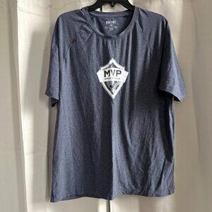 Rhone Mens Shirt Size XL MVP Sport Group Blue Lounge Athleisure Crew Neck 18203‎